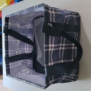 NIP 31 Square Utility Tote "Sweater Weather Plaid"